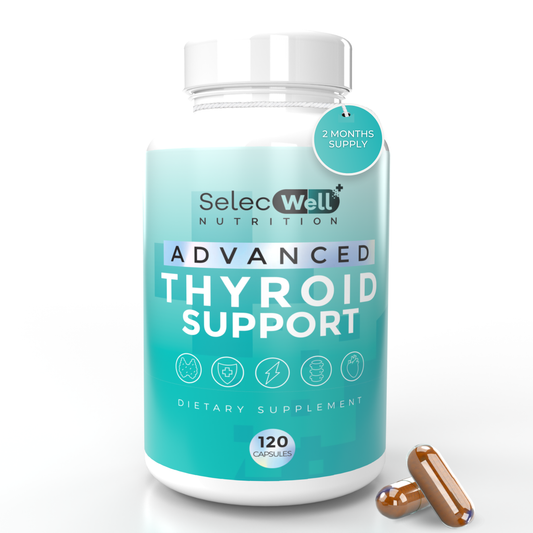 Advanced Thyroid Support Supplement for Women | Provides Hormone Balance, Increased Energy Levels, Mental Clarity & Focus | 120 Capsules